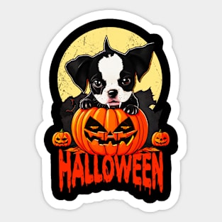 Halloween vampire puppy dog Sticker